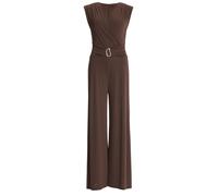 Jumpsuit aus Jersey mit Zierschnalle Braun 38