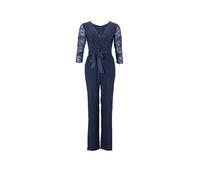 Swing Jumpsuit in Wickel-Optik in Marine, Größe 40