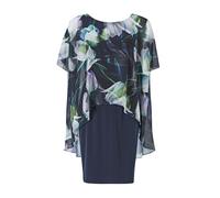 SWING - Kleid aus nachhaltigem Chiffon navy / multi - Gr. - 38