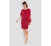 Swing Cocktailkleid aus floraler Spitze in Rot, Größe 40, Artikelnr. 101321340 Rot 40 100% Polyester