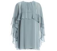 SWING - Kurzes Cape-Kleid aus Crinkle Chiffon mit Volants ice blue - Gr. - 36