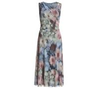 SWING - Midi Kleid aus Mesh mit Ikat Druck ice blue/multi - Gr. - 34