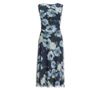 SWING - Midi Kleid aus weichem Mesh mit Ikat Druck navy/multi - Gr. - 38
