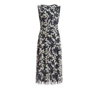 SWING - Midi Kleid aus weichem Mesh navy / ivory, 4OS