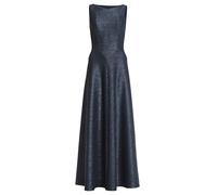 SWING - Robiges Abendkleid aus foliertem Jersey in Bouclé Optik navy - Gr. - 48