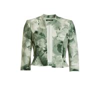 SWING - Taillierte Jacke aus bedrucktem Scuba deep slate, 5OS