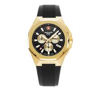 Swiss Alpine Military Herren Uhr Chronograph Analog Quarz 7005.9817SAM Silikon