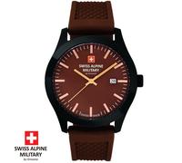Swiss Alpine Military by Grovana Herren Analog Quarz Uhr mit Silikon/Gummi Armband 7055.1876
