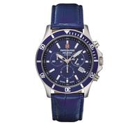 Swiss Alpine Military Challenger Chrono Herren Uhr Chronograph Analog Quarz 7022.9535SAM Leder