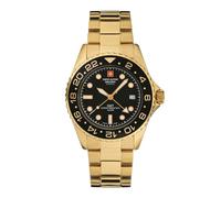 Swiss Alpine Military GMT Herren-Armbanduhr Analog Quarz Edelstahl 7052