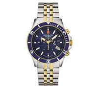 Swiss Alpine Military Herren Uhr Chronograph Analog Quarz 7022.9145SAM Edelstahl