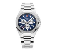 Swiss Alpine Military Herren Armbanduhr Chronograph 42 mm Avenger silber 7005.9135