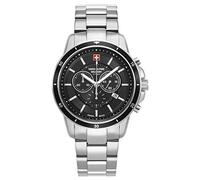 Swiss Alpine Military Herren-Armbanduhr Chronograph Analog Quarz Edelstahl 7089.9
