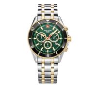 Swiss Alpine Military Herren Uhr Analog Quarz Chronograph 7034.9148SAM Edelstahl