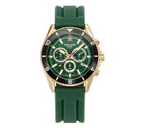 Swiss Alpine Military Herren Uhr Analog Quarz Chronograph 7034.9818SAM Silikon