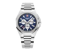 Swiss Alpine Military Herren Uhr Chronograph Analog Quarz 7005.9135SAM Edelstahl