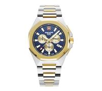 Swiss Alpine Military Herren Uhr Chronograph Analog Quarz 7005.9145SAM Edelstahl