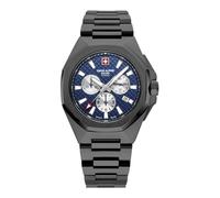 Swiss Alpine Military Herren Uhr Chronograph Analog Quarz 7005.9175SAM Edelstahl
