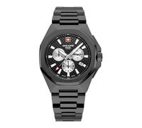 Swiss Alpine Military Herren Uhr Chronograph Analog Quarz 7005.9177SAM Edelstahl