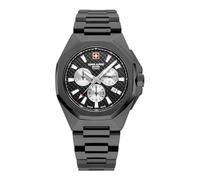 Swiss Alpine Military Herren Uhr Chronograph Analog Quarz 7005.9177SAM Edelstahl