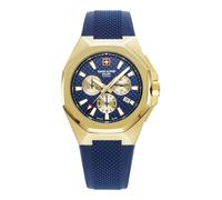 Swiss Alpine Military Herren Uhr Chronograph Analog Quarz 7005.9815SAM Silikon