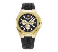Swiss Alpine Military Herren Uhr Chronograph Analog Quarz 7005.9817SAM Silikon