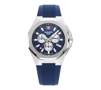 Swiss Alpine Military Herren Uhr Chronograph Analog Quarz 7005.9835SAM Silikon