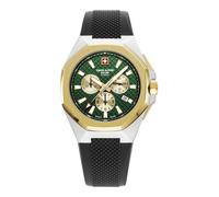 Swiss Alpine Military Herren Uhr Chronograph Analog Quarz 7005.9844SAM Silikon