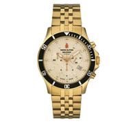 Swiss Alpine Military Herren Uhr Chronograph Analog Quarz 7022.9111SAM Edelstahl