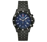 Swiss Alpine Military Herren Uhr Chronograph Analog Quarz 7022.9175SAM Edelstahl