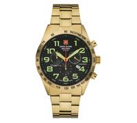 Swiss Alpine Military Herren Uhr 7047.9114SAM - Chronograph, Analog, Quarz, Edelstahl, 45 mm, 10 ATM