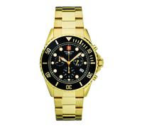 Swiss Alpine Military Herren Uhr Chronograph Analog Quarz 7053.9117SAM Edelstahl