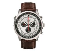 Swiss Alpine Military Herren Uhr Chronograph Analog Quarz 7078.9532SAM Leder