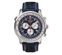 Swiss Alpine Military Herren Uhr Chronograph Analog Quarz 7078.9535SAM Leder