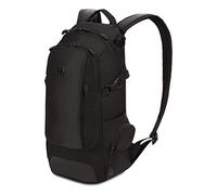 Swiss Gear kompakter Organizer-Rucksack, Tagesrucksack mit schmalem Profil, für Damen und Herren, schwarz