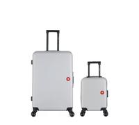 SWISS KOPPER SWISS KOPPER - 2er-Pack - Großer Koffer und Handgepäck XXS SPIEZ - grau