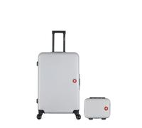 SWISS KOPPER SWISS KOPPER - 2er-Pack: Großer Koffer und Kosmetikkoffer SPIEZ - grau