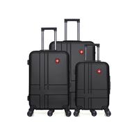 SWISS KOPPER SWISS KOPPER - 3er-Pack: Großer Koffer, mittelgroßer Koffer und Handgepäck USTER - schwarz