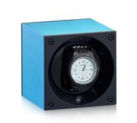 Swiss Kubik Uhrenbeweger Alu Masterbox - Saphir Blau