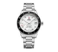 Swiss Military by Chrono Damen Uhr Armbanduhr Quarzwerk mit Edelstahl Metallarmband Analoge Damenuhr Silber SM34089.03