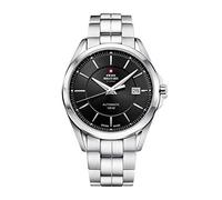 Swiss Military by Chrono Herren Uhr Armbanduhr Automatik Uhrwerk mit Edelstahl Metallarmband Analoge Herrenuhr Silber SMA34085.01