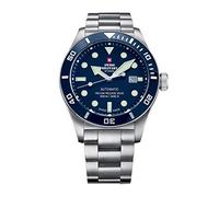 Swiss Military by Chrono Herren Uhr Armbanduhr Automatik Uhrwerk mit Edelstahl Metallarmband Analoge Herrenuhr Silber SMA34075.02