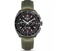 Swiss Military Hanowa Defender Herrenuhr mit Lederband oder Metallband Chrono Saphirglas