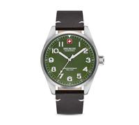 SWISS MILITARY HANOWA - FALCON - Lederarmband - black - green dial