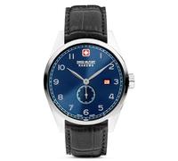 Swiss Military Hanowa Herren Armbanduhr in der Farbe Schwarz, Bandmaterial: Leder, Gehäusedurchmesser: 42mm, SMWGB0000701