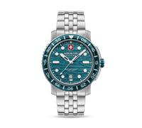 SWISS MILITARY HANOWA - SWISS BLUE LAKE - turquoise silver / 44mm
