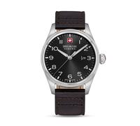 SWISS MILITARY HANOWA - THUNDERBOLT - Lederarmband - black - black dial