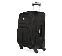 SwissGear Sion Softside Koffer mit Schleuderrollen, schwarz, Carry-On 21-Inch, Sion Softside Gepäck mit Spinnrollen