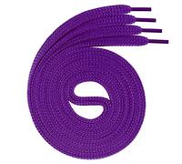 Swissly 1Paar Flache Schnürsenkel für Sneaker und Sportschuhe - sehr reißfest - ca. 7,0 mm breit aus 100% Polyester, Farbe: Violet Länge: 200cm