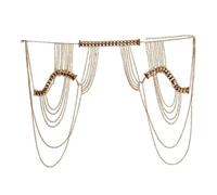 SWOOMEY Leichte Bikini Schulterkette mit Quaste aus Legierung als Körperschmuck für Frauen für Sommerferien Festival und Modisches Strand Zubehör